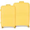 Movom Inari Set di valigie giallo 68/78 cm rigido 8 kg chiusura TSA integrata in polipropilene 8 kg 189L estensibile, giallo, Taglia unica, Set di valigie