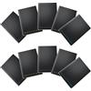 Pigna,Confezione 10 Quaderno Monocromo BLACK PPL,Filo Singer, 5M, quadretto 5 mm,A6,10x15 cm
