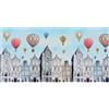 PENSIERI DELICATI Passatoia 52x100 cm, Realizzata in Cotone e PVC, Made in Italy, Passatoia Lavabile In Lavatrice A 40°, Fantasia Volare