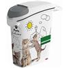 Keter Curver Contenitore Porta Crocchette per Gatti, Chiusura Ermetica, Dotato di Ruote, 10 Kg/23 L, 23x50x50H cm