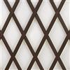 TENAX Treplas 0,50x2 m, Marrone, Traliccio Estensibile in PVC per Sostegno a Muro di Fiori e Piante Rampicanti