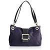 Chicca Borse Borsa a mano pochette da donna in pelle scamosciata 27 x 18 x 12 cm