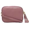 Chicca Borse Tracollina Borsa Donna in Pelle Dollaro Italiana Borsetta a Spalla (Rosa Antico)
