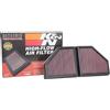 K&N Filtro Aria di ricambio compatibile con BMW 750i 4.4 2016- & BMW M550i xDrive 4.4 2018- (Set di 2 pezzi) (33-5086)