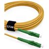 Elfcam® - Cavo Fibra Ottica LC/APC per LC/APC Simplex Monomodale LSZH (50M)