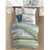 PENSIERI DELICATI Parure Copripiumino Singolo 100% Cotone, Completo di Sacco 155x200cm e 1 Federa 52x82cm, Made in Italy, Copripiumino Lavabile In Lavatrice A 40°, Fantasia Baubau Verde