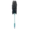Vigar - Spolverino - Pulisci Mobili Alti e Scaffali - 14 x 14 x 98 cm - Modello Statico - Spazzola Raccogli Polvere Multiuso - Manico Telescopico - Nero e Blu