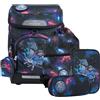Beckmann zaino della scuola Plus Air Schoolbag 7 teilig Ninja Elements nero
