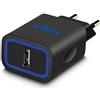 Vida IT Caricatore da Muro USB Spina Alimentatore per iPhone 8 7 6s 5 Plus Samsung S10 S9 J6 A20e A71 A21s M31 Xiaomi Cellulare Caricabatterie Universale Compatto Portatile con Cavo Micro Type-C 2,4A