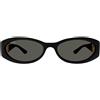 Gucci Occhiali da Sole GG1660S 001 Nero/Grigio Unisex 54/16/135
