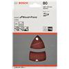 Bosch 2608607408 Expert Wood 10 Fogli Abrasivi, 102 x 62 mm, P80 per Palmare