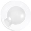 MALUGOGO Paralume in vetro bianco latte, diametro 10 cm, base G9, ricambio per plafoniera da soffitto per interni e paralumi decorativi