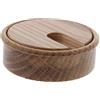 ToniTec Passacavo cavo, legno acero rovere faggio ciliegio, laccato, Ø 80mm
