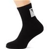 Emporio Armani CALZINI UOMO BASIC SPUGNA 2-PACK NERO TU, Nero, Taglia unica