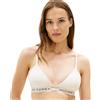 Tommy Hilfiger Donna Reggiseno a Triangolo con Fascia con Logo, Beige (Beige Heather), S