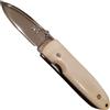 Citadel Monterey Coltello da Tasca Artigianale Osso Liscio Lama Acciaio