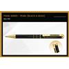 Pierre Cardin Perla Nero Oro Penna a Sfera Gt Inchiostro Blu Metal Nuovo Regalo