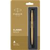 Parker Classic Gold GT Penna A Sfera Ultra Slim 10.7mm Fine Quink TC Push Nuovo