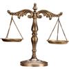 Statua antica decorativa in ferro a forma di bilancia, decorazione per avocado