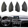 Wodsty 4 X Nero Trim Cover Rimozione per Fiat 500 Fori Pulsante Radio 2008 in poi per Modanatura Pannello Cd