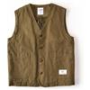 Dasongff Gilet senza maniche in flanella cerata con fodera in flanella, gilet senza maniche da uomo, cachi., XL