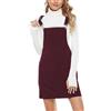 Dasongff Salopette a Gonna Donna, Vestito in Velluto a Coste con Bretelle Regolabili, per Donna Festa di San Patrizio, con Tasca, Jumpsuit Combinazione e Minigonna, A rosso., L