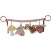 Little Dutch 9011 - Catena in tessuto per passeggino, giocattolo per sedia per bambini - Fairy Garden rosa