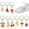 PH PandaHall 9pz Ciondoli per Scarpe con Frutta Ciondoli Dorati per Lacci Sneakers, Ciondolo Decorativo per Scarpes a Tema Frutta per Sneakers Scarpe da Ginnastica Stivali Borse, 30~34mm