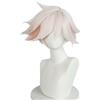 Waslary Alastor Parrucca Adulto Corto Nero Rosso Capelli Anime Cosplay Parrucca Halloween Costume Accessori