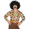 FIESTAS GUIRCA | Camicia 70s Multicolore (52-54/L) - Accessorio per Costume da Uomo Adulto - Ideale per Feste a Tema Anni '70, Carnevale e Halloween - Stile retrò e Vintage - Multicolore