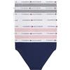 Tommy Hilfiger 7 PK Bikini Print Ug0ug00758 Breve Bambine e Ragazze (Pacco da 7)