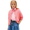Tommy Hilfiger Bambina Giacca in Maglia Cardigan Pointelle Cable con Motivo Pointelle, Rosa (Tropical Blush), 10 Anni