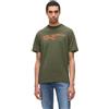 Karl Lagerfeld Jeans Uomo Regular Eclipse Logo T-Shirt Forest Night XS