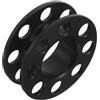 VALICLUD Mulinello da Immersione Tecnico in Pom Nero, Bobina per Corda e Fino a 20m, Leggero, per Immersioni Tecniche e Snorkeling
