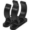 GRIRIW 2 Pezzi Clip per Pagaia in Plastica Nera per Barche, Morsetto Resistente ad Alta Forza, Adatto a Tubi da 38 a 42mm, per Kayak e Ambienti Marini Difficili