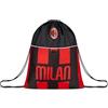 Seven Sakky Bag Milan, Rosso, Monoscomparto, Chiusura coulisse, Scuola, Sport, Viaggi, Bambini, ragazzi e adulti, Calcio, Prodotto ufficiale