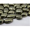Naturale Dorato Pirite 8x12 MM Ovale Cabochon Loose All'Ingrosso Gemma 12 Pezzi