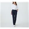 GANT Pantaloni A Gamba Larga GANT Da Donna UK 8 Plissettati Con Zip Blu Scuro