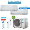 Daikin 2AMXM40M + ATXM35A + ATXM25A Condizionatore Climatizzatore Siesta Perfera 2025 Dual Split 12000 + 9000 Btu A+++ WiFi R32