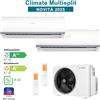 BOSCH CL5000M 53/2 E Set Condizionatore Climatizzatore DualSplit CL2000 9+9Btu 5,3Kw A++/A+ WiFi Ready Inverter R32 Bianco