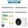 BOSCH CL5000M 82/4 E Set Condizionatore Climatizzatore QuadriSplit CL2000 9+9+12+12Btu 8,2Kw A++/A+ WiFi Ready Inverter R32