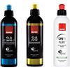 RUPES KIT PASTE 3 FASI LUCIDATURA COMPLETA RUPES DA COARSE + DA FINE PASTA + UNO PURE 3 X 250 ML