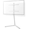 Nedis Supporto da pavimento per TV Nedis | 49 - 70 " | peso massimo dello schermo supportato: 40 kg | design a V | cinghia antiribaltamento | chiusura a scatto | alluminio / acciaio | bianco NE550726386