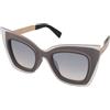 Max Mara MM Overlap FT3/IC | Occhiali da Sole Graduati o Non Graduati | Plastica | Cat Eye, Ovali / Ellittici | Marrone | Adrialenti