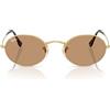 Ray-Ban Occhiali da sole ovali, oro/marrone, 51 mm, RB3547, Oro/Marrone, 51 mm