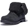 Timberland Linden Woods Teddy Fleece Stivali Stringati Donna, Nero (Black Nubuck),37.5 EU