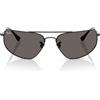 Ray-Ban Occhiali da Sole RB3780 002/B1 Nero/Grigio Scuro Unisex 63/16/135