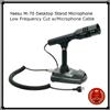 Yaesu M-70 Supporto Desktop Microfono Taglio Bassa Frequenza con Cavo Microfo...
