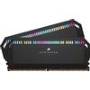 CORSAIR DOMINATOR PLATINUM RGB DDR5 RAM 32GB (2x16GB) Fino a 6000MHz CL30 Intel XMP Compatibile iCUE Memoria per Computer - Nero (CMT32GX5M2B6000C30)
