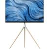ONKRON Staffa TV Treppiede per televisori da 32-65 LCD/LED/OLED/QLED/Plasma Supporto Monitor Girevole a 360° e Regolabile in Altezza Vesa max. 400x400 mm e Peso max. 35kg Bianco